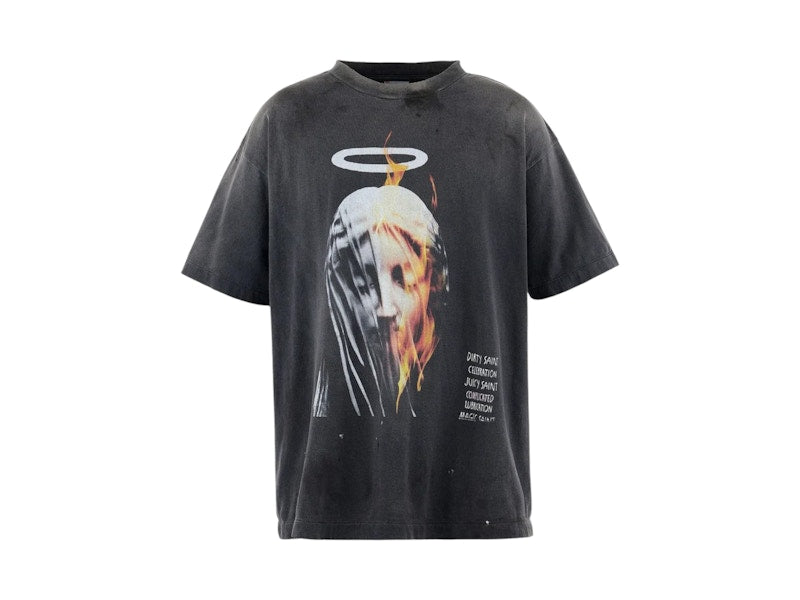 Saint Mxxxxxx Devil Daddy SS T-shirt Black