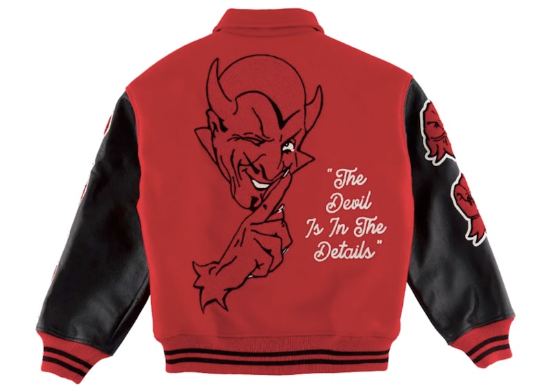 Saint Mxxxxxx Devil Varsity Jacket Red