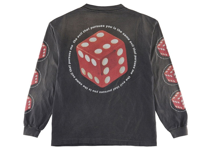Saint Mxxxxxx Dice L/S Tee Vintage Black