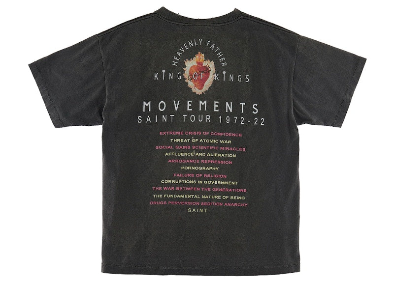Saint Mxxxxxx Eyes T-Shirt Vintage Black