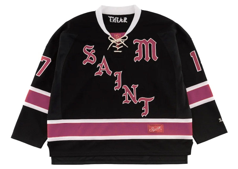 Saint Mxxxxxx Game Shirt L/S Tee Black Red