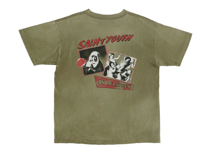 Saint Mxxxxxx In Heaven T-Shirt Khaki