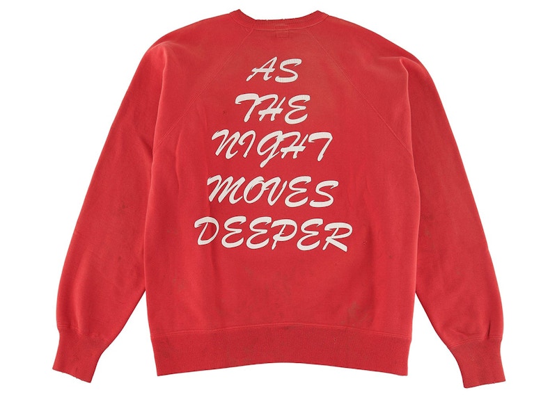 Saint Mxxxxxx Kiss Me Crewneck Sweatshirt Vintage Red