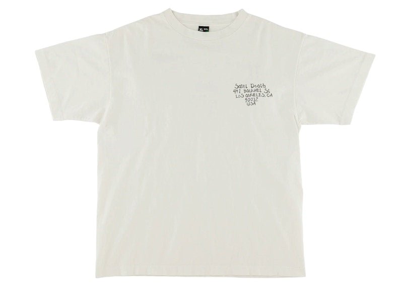 Saint Mxxxxxx Saint Death T-Shirt Vintage White