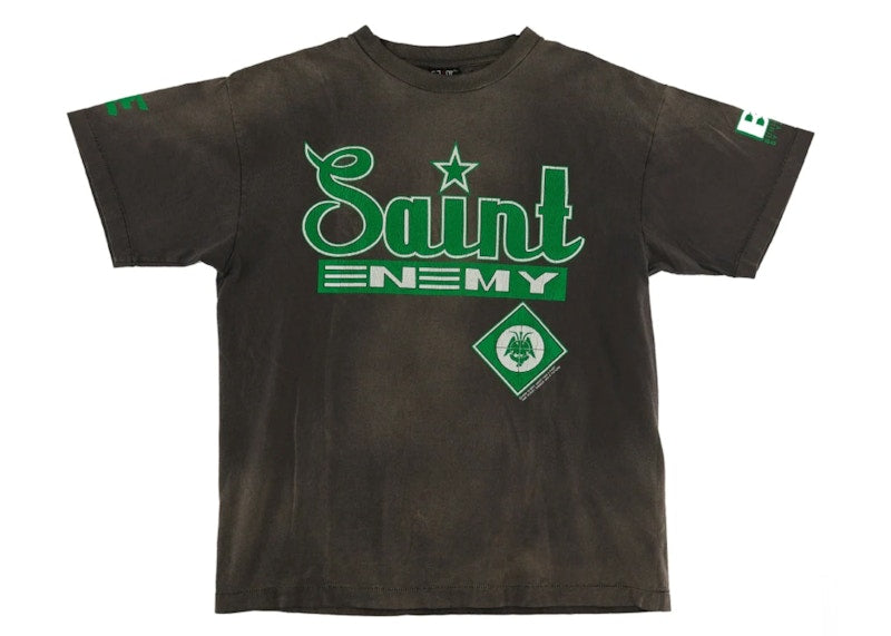 Saint Mxxxxxx Saint Enemy Tee Black Green