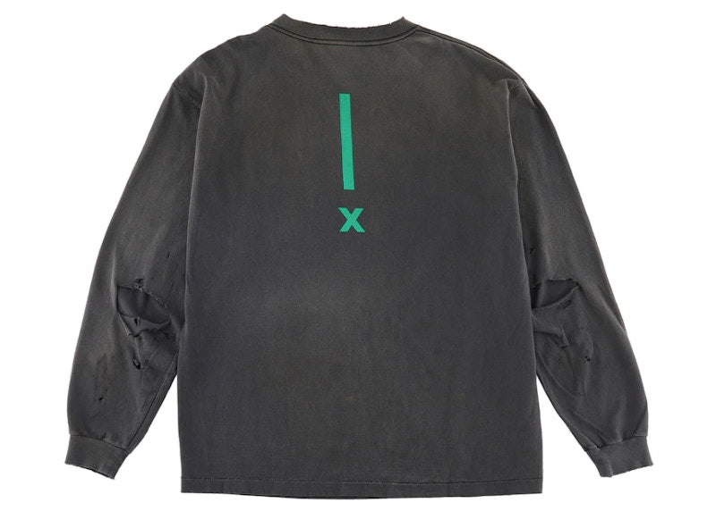 Saint Mxxxxxx Saint Room Damaged L/S T-Shirt Vintage White