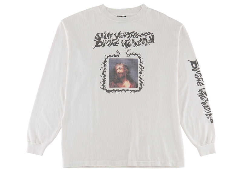 Saint Mxxxxxx Satan L/S T-Shirt Vintage White