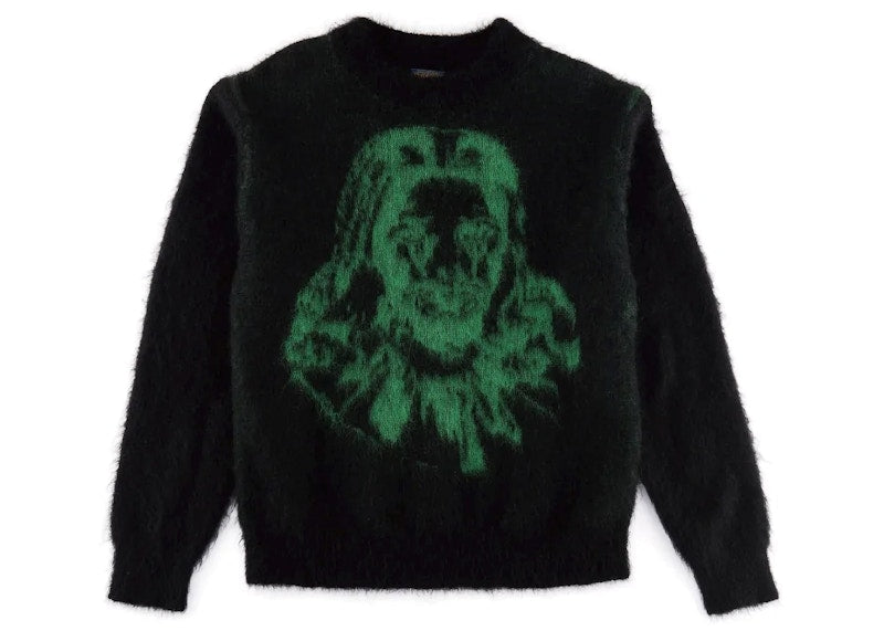 Saint Mxxxxxx x Born X Raised Clown Sweater Black