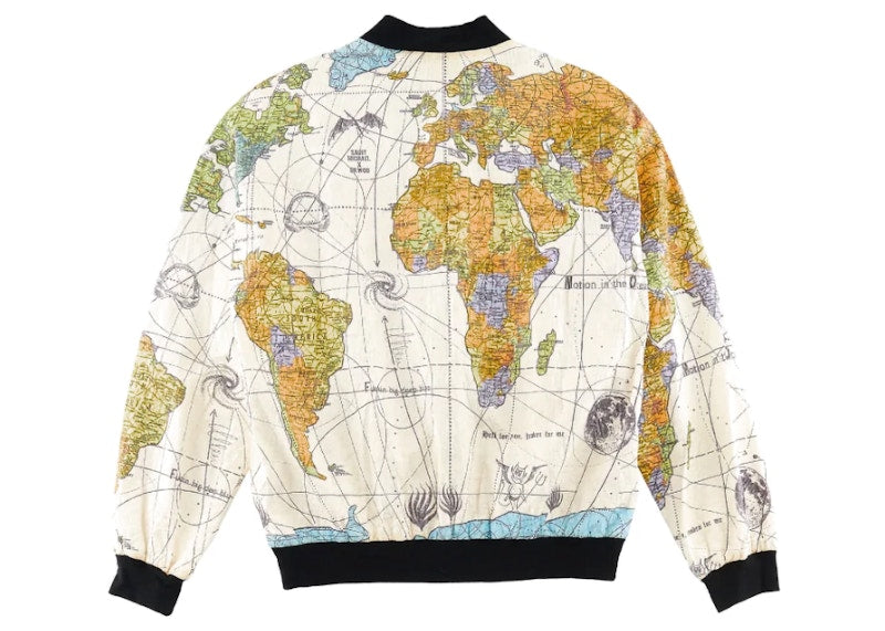 Saint Mxxxxxx x Dr. Woo World Map Jacket White Multi