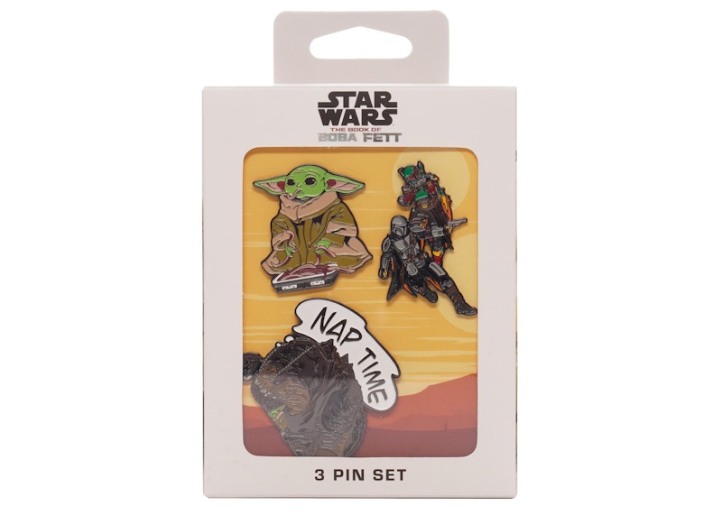 Salesone Studios Star Wars The Book of Boba Fett (Nap Time) 2022 SDCC Entertainment Earth Exclusive Pin Set