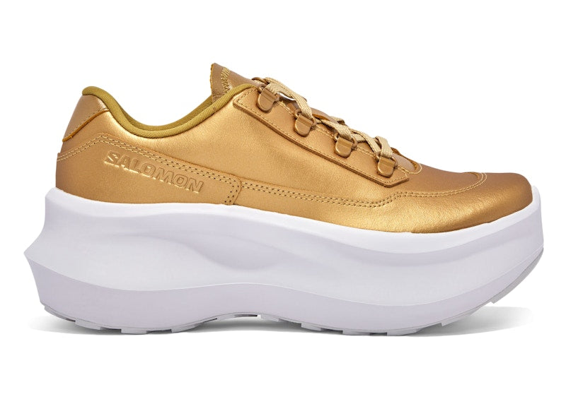 Salomon SR811 Leather Platform Comme des Garcons Gold