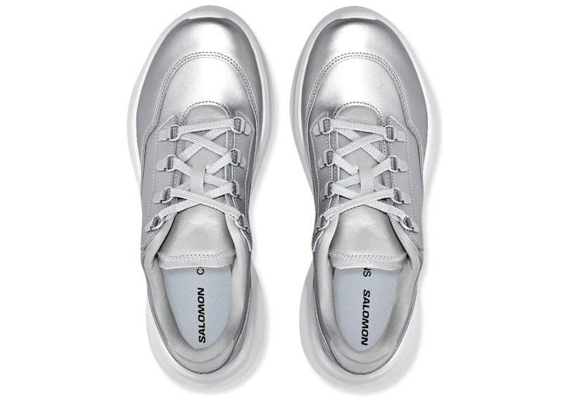 Salomon SR811 Leather Platform Comme des Garcons Silver