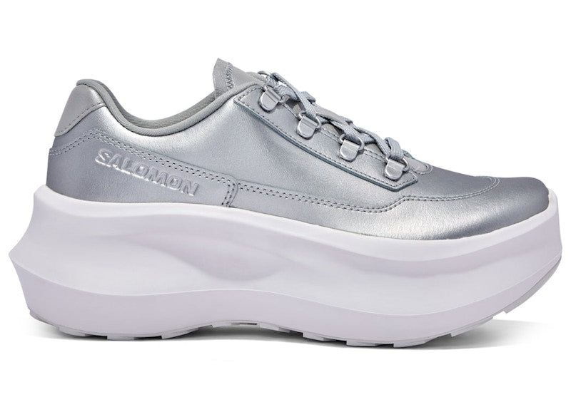 Salomon SR811 Leather Platform Comme des Garcons Silver