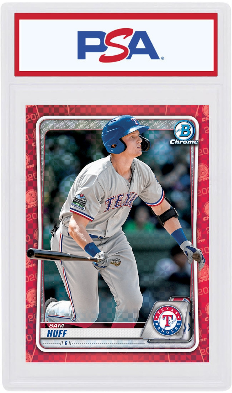 Sam Huff 2020 Bowman Chrome X Red X-Fractor 1/1 #BCP-237