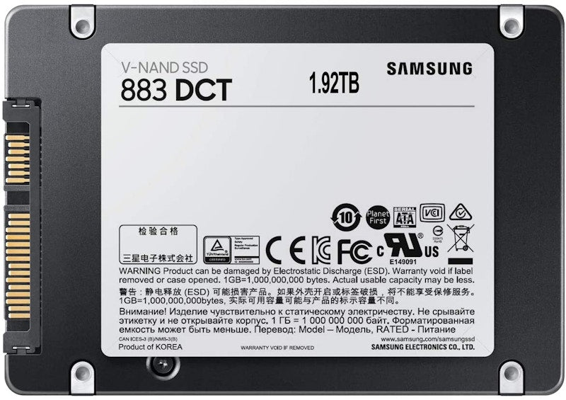 Samsung 883 DCT Series SSD 1.92TB SATA 2.5" 7mm (MZ-7LH1T9NE)
