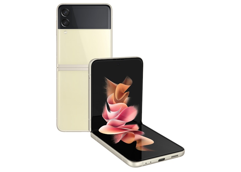 Samsung Galaxy Z Flip3 5G 256GB (Unlocked) SM-F711BZEEEUA (UK Version) Cream