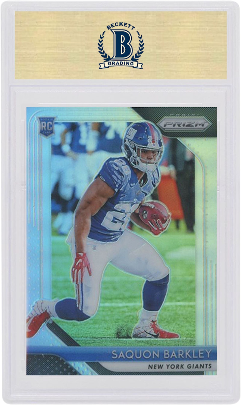 Saquon Barkely 2018 Panini Prizm Rookie Silver #202 (PSA or BGS Graded)