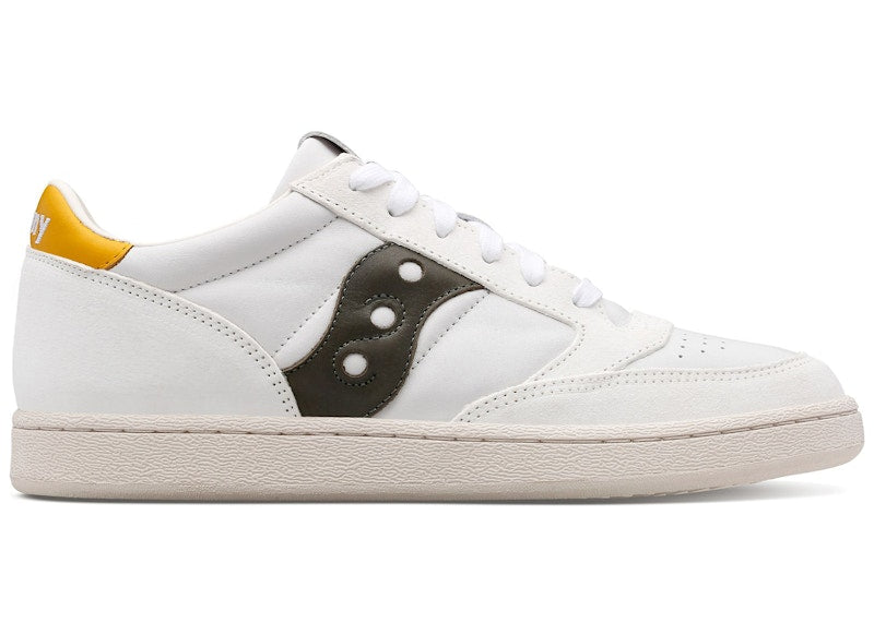 Saucony Jazz Court Premium White Green Yellow