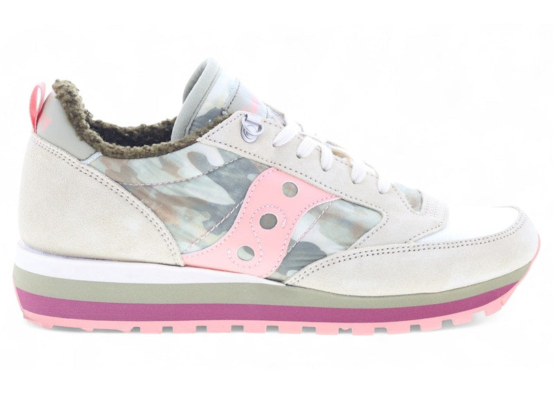 Saucony Jazz Triple Beige Metallic Gold Pink (Women's)