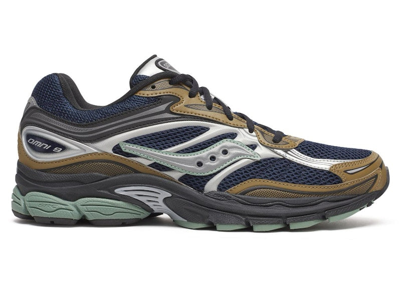 Saucony ProGrid Omni 9 Tomorrow, Meet Yesterday Pack Brown Navy