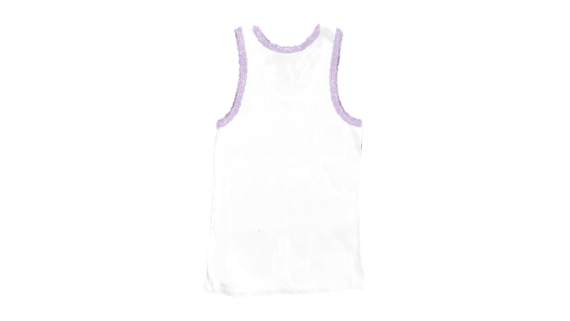 Selena Gomez Barney x Selena Rainbow Tank Top White