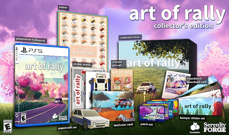 Serenity Forge PS5 art of rally Collector's Edition Video Game Bundle