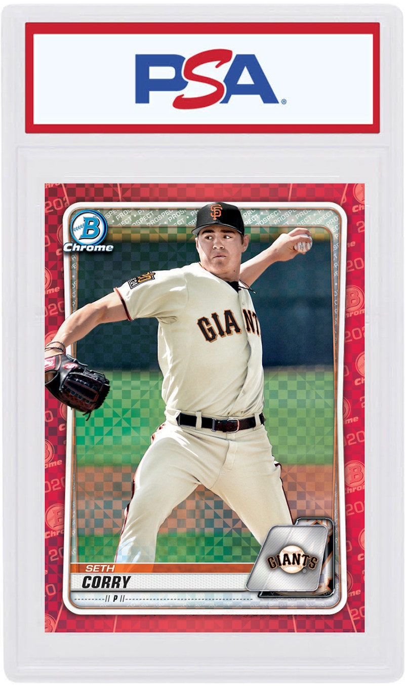 Seth Corry 2020 Bowman Chrome X Red X-Fractor 1/1 #BCP-242 (PSA or BGS Graded)