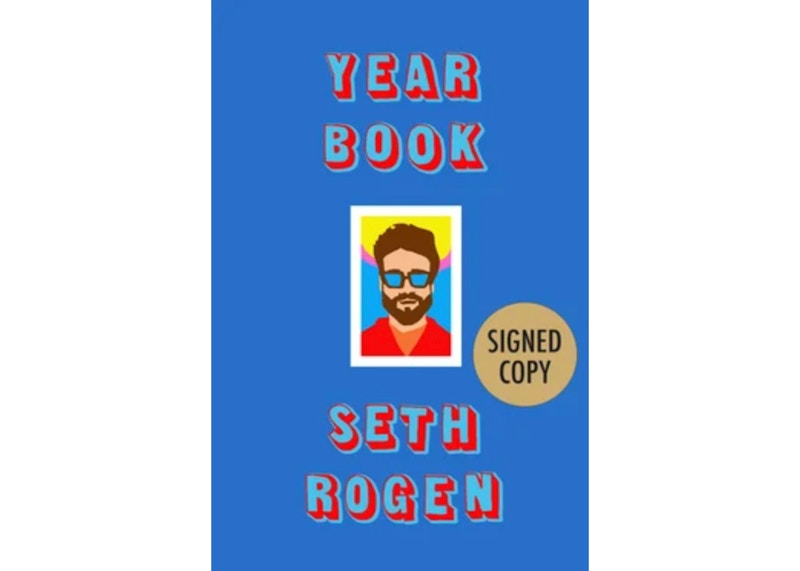 Seth Rogen Yearbook Signed Copy Blue