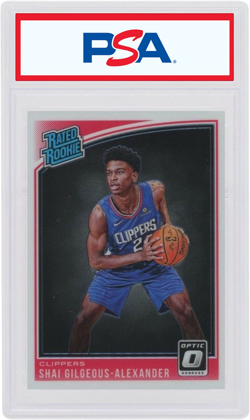 Shai Gilgeous-Alexander 2018 Panini Donruss Optic Rookie #162 (PSA or BGS Graded)
