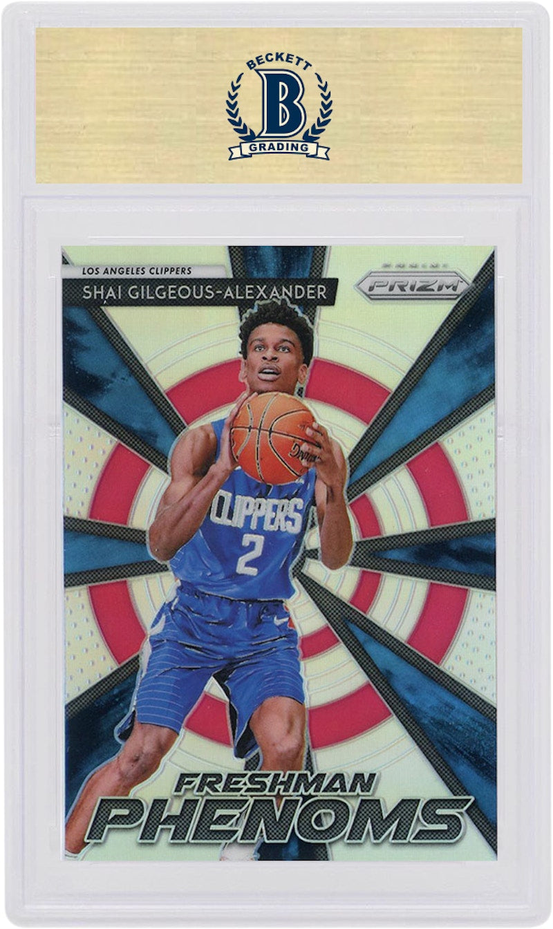 Shai Gilgeous-Alexander 2018 Panini Prizm Rookie Freshman Phenoms Silver #15 (PSA or BGS Graded)