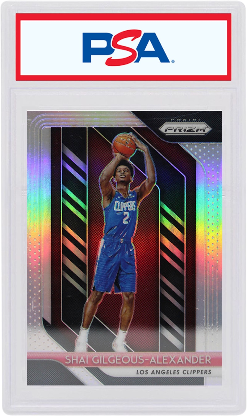 Shai Gilgeous-Alexander 2018 Panini Prizm Rookie Silver #184 (PSA or BGS Graded)