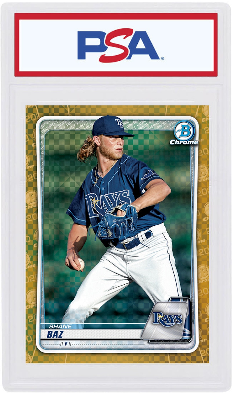 Shane Baz 2020 Bowman Chrome X Gold X-Fractor /3 #BCP-221 (PSA or BGS Graded)