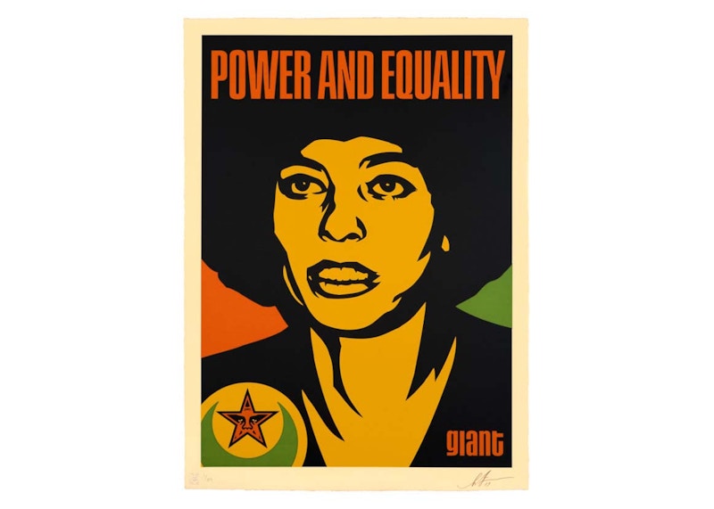 Shepard Fairey Anglea Nubian Print (Signed, Edition of 89)