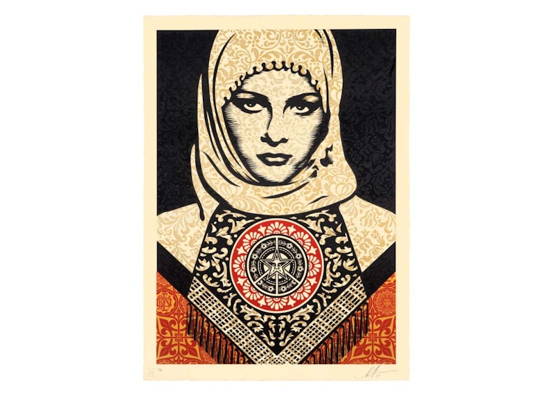 Shepard Fairey Arab Woman Print (Signed, Edition of 89)