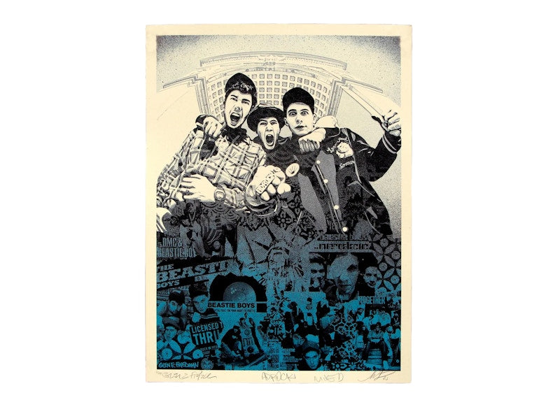 Shepard Fairey Beastie Boys: Stand Together! (Signed, Edition of 250) Blue