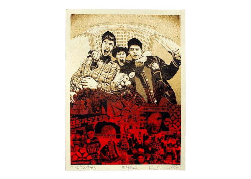Shepard Fairey Beastie Boys: Stand Together! (Signed, Edition of 250) Red