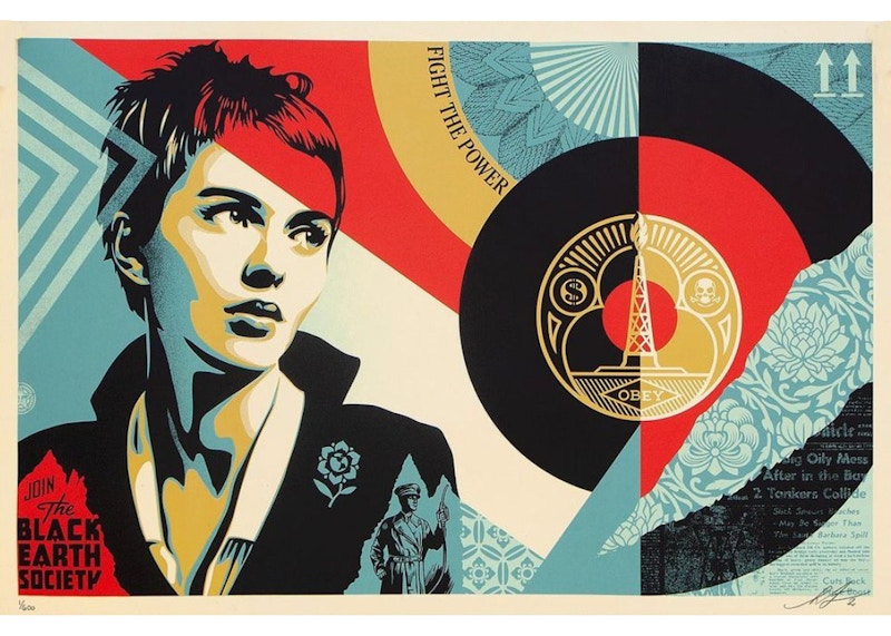 Shepard Fairey Black Earth Society (Signed, Edition of 600)