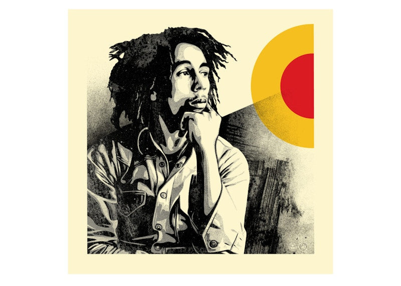 Shepard Fairey Bob Marley Sun Is Shining Print (Signed, Edition of 500)