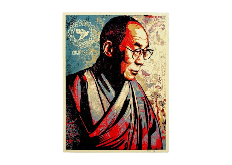 Shepard Fairey Dalai Lama Compassion Print (Signed, Edition of 500)