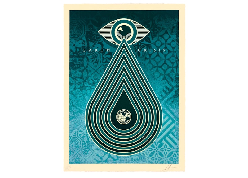 Shepard Fairey Earth Crisis Print (Signed, Edition of 89)