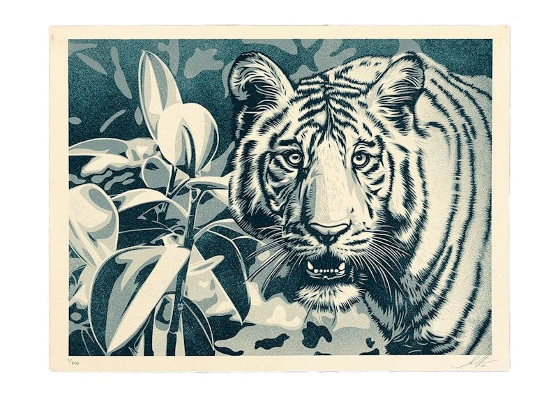 Shepard Fairey Grace and Power Under Pressure Print (Signed, Edition of 300) Blue