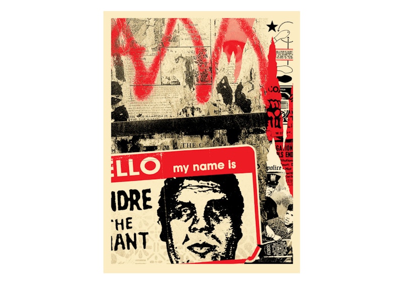 Shepard Fairey Hello My Name Is Print (Signed, Edition of 550)