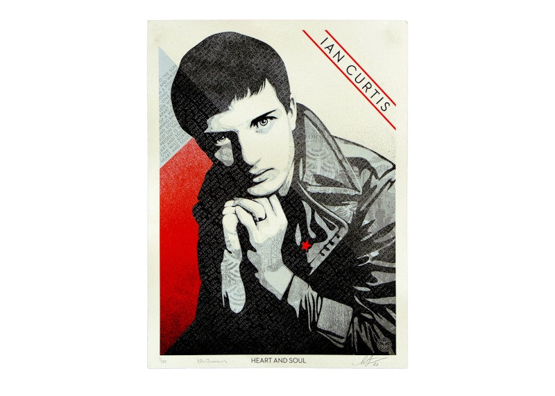 Shepard Fairey Ian Curtis Heart and Soul Print (Signed, Edition of 500)