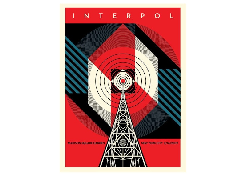 Shepard Fairey Interpol NYC Calling Print (Signed, Edition of 550)