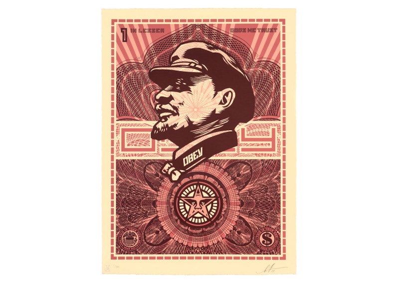 Shepard Fairey Lenin Lesser Gods Print (Signed, Edition of 89)