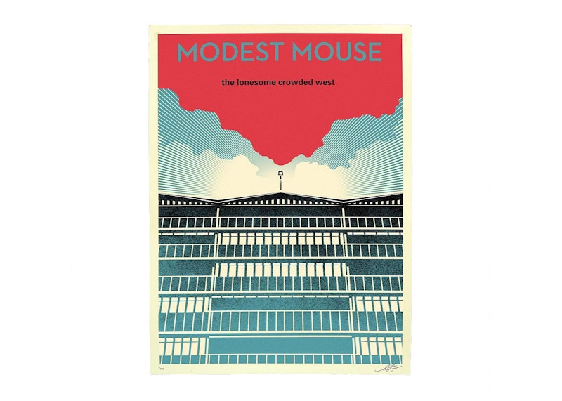 Shepard Fairey Modest Mouse The Lonesome Crowded Next Print B (Signed, Edition of 525)