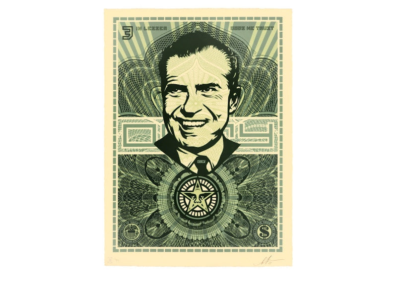 Shepard Fairey Nizon Lesser Gods Print (Signed, Edition of 89)
