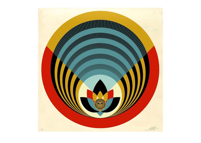 Shepard Fairey OBEY Radiant Lotus Print (Signed, Edition of 550)