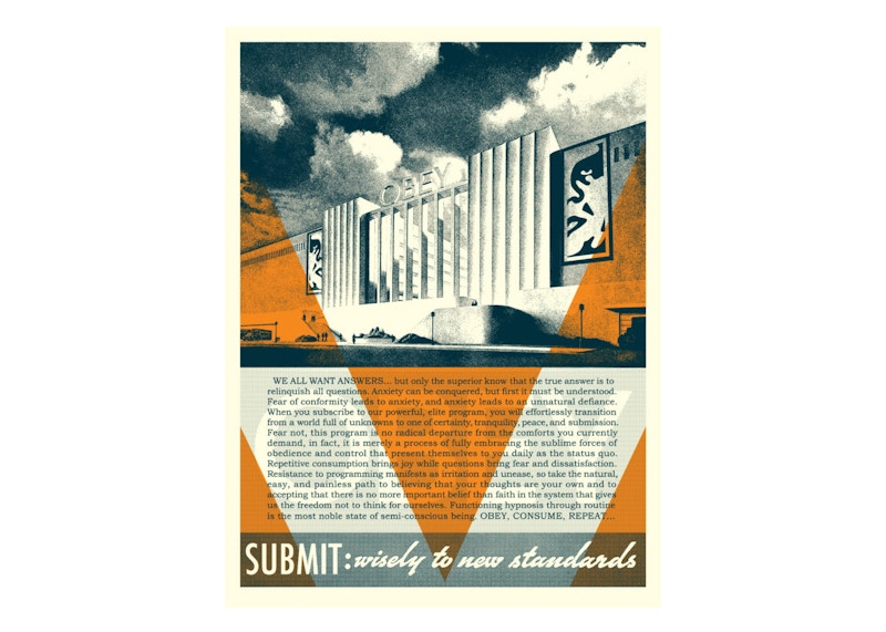 Shepard Fairey Obey Conformity Factory Print Orange (Signed, Edition of 300)