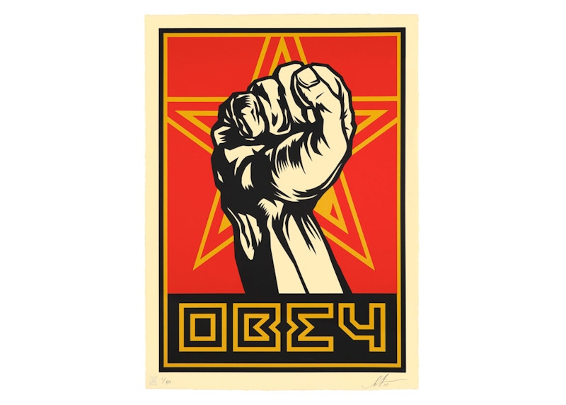 Shepard Fairey Obey Fist Print (Signed, Edition of 89)